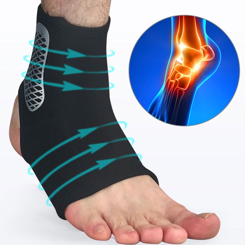 Men Women Sprain Ankle Brace Support Sleeve Compression Sport Basketball Injury Recovery Joint Pain Relief Heel Protective Socks